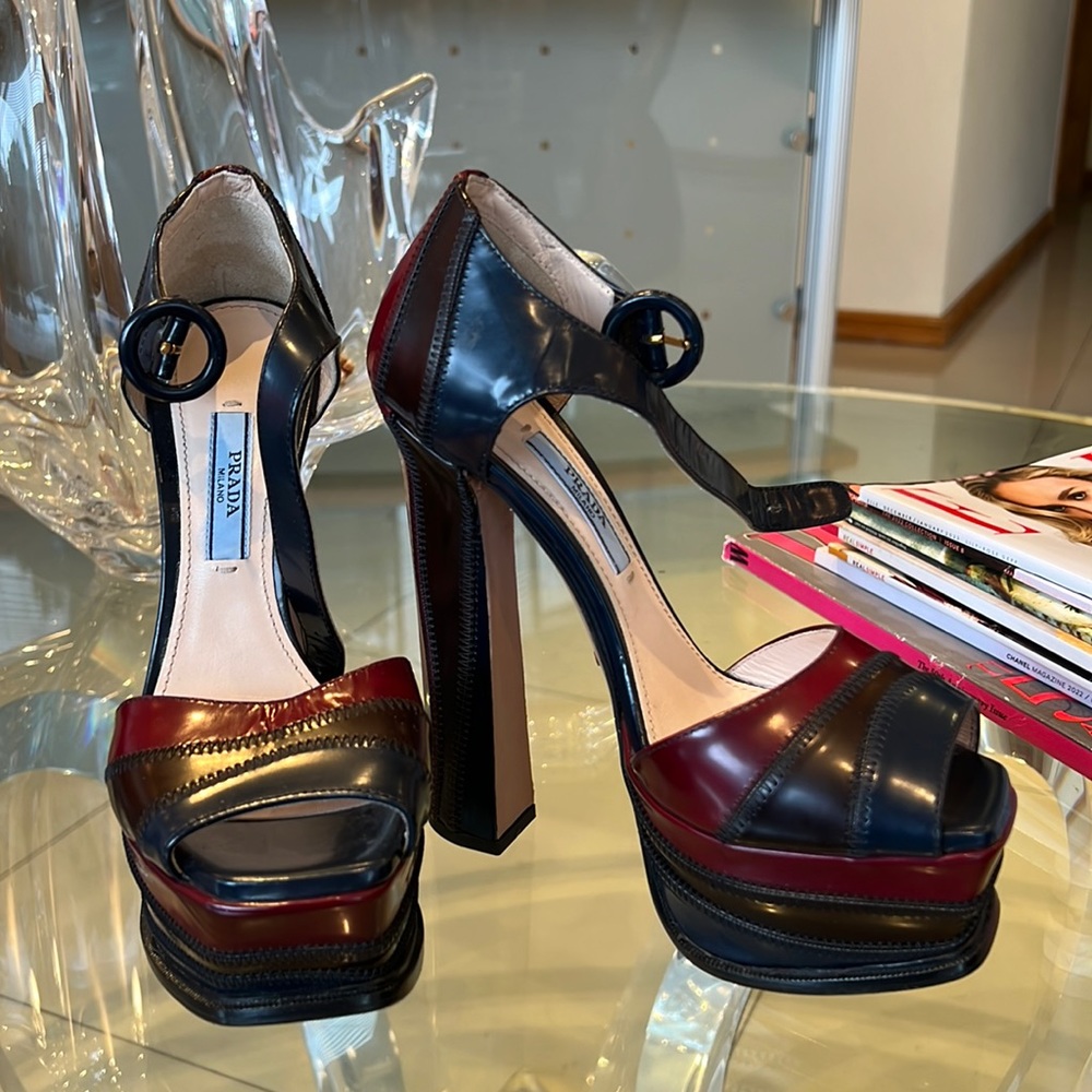 Prada platform heels